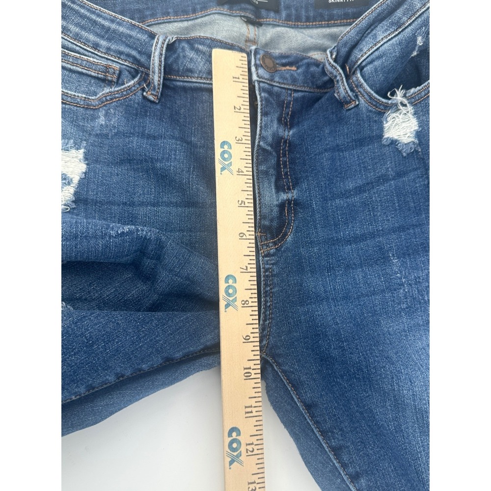 Judy Blue Skinny Jeans Womens 13/31 Blue Distressed Skinny Fit Modern JB88177 - Picture 5 of 9